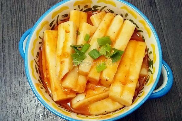 茄汁炒年糕的做法图解8