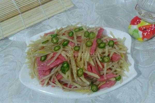 火腿炒土豆丝的做法图解6
