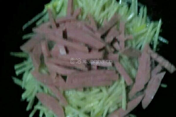 火腿炒土豆丝的做法图解4