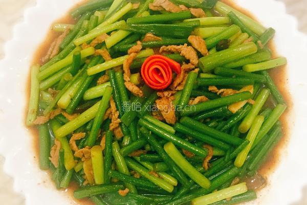 蒜薹炒肉丝的做法图解8