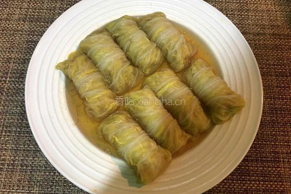 蒸白菜肉卷的做法图解6