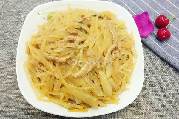 土豆丝炒肉的做法图解9