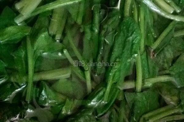 咯吱菠菜汤的做法图解3
