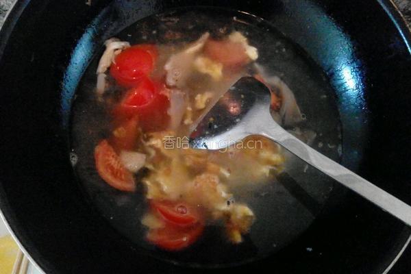鸡蛋番茄面的做法图解4