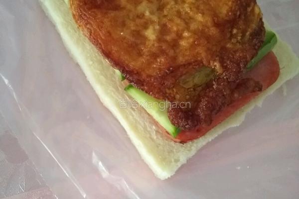 三明治的做法图解4