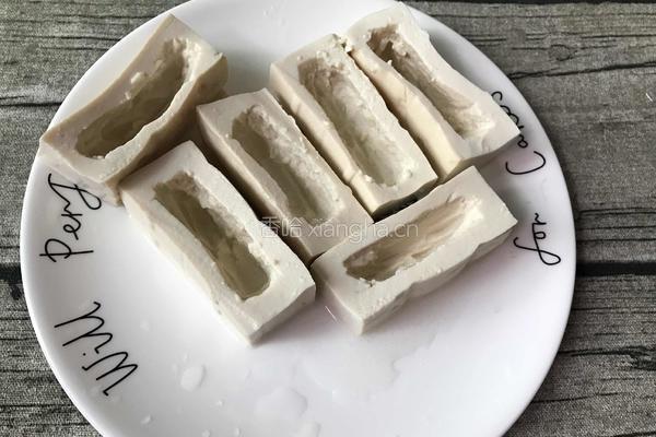 豆腐酿肉的做法图解7