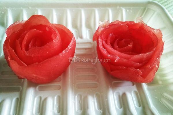 西红柿皮花朵的做法图解6