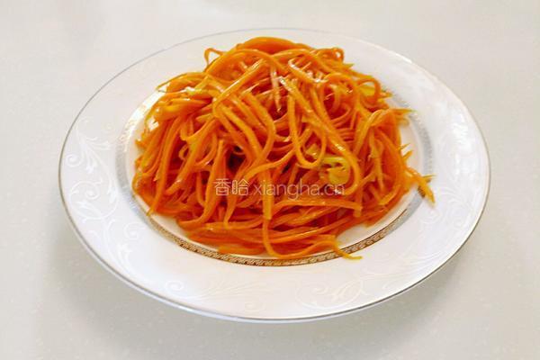 清炒胡萝卜丝的做法图解9