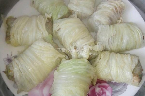 白菜肉卷的做法图解4