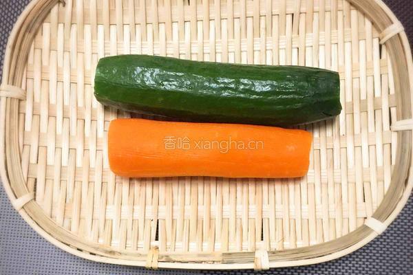 双色凉拌的做法图解1