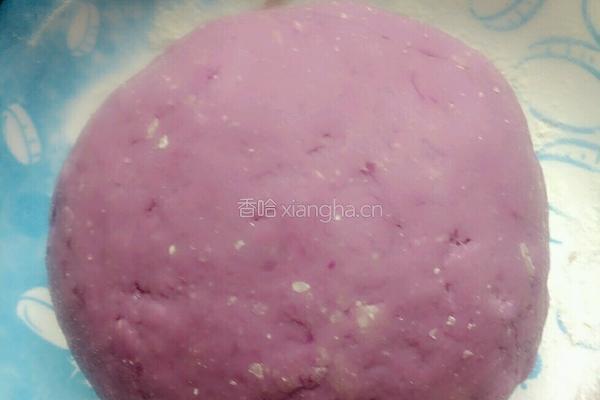 紫薯豆沙包的做法图解3