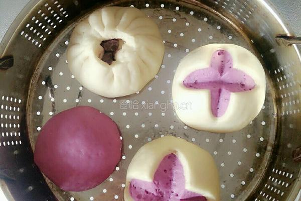 紫薯豆沙包的做法图解8