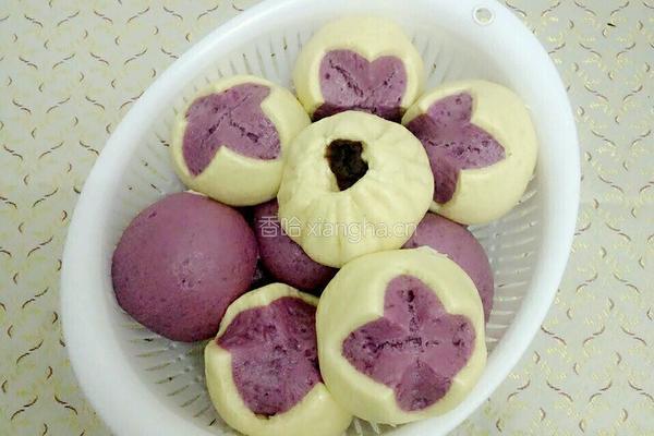 紫薯豆沙包的做法图解10