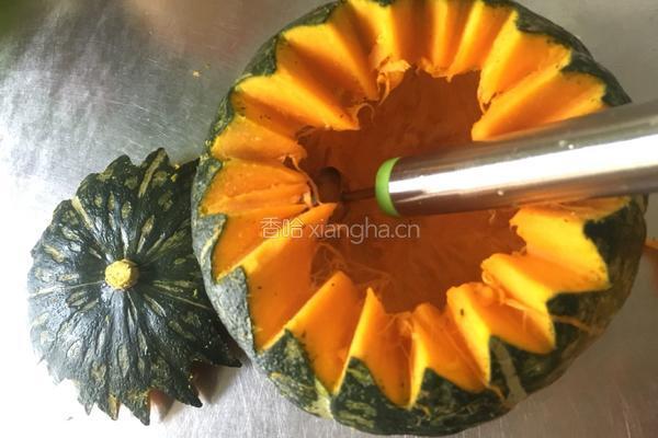 板栗青南瓜盅的做法图解4