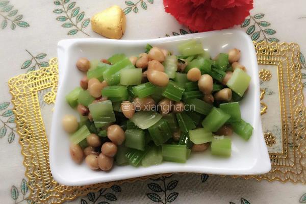 五香芹菜花生米的做法图解5