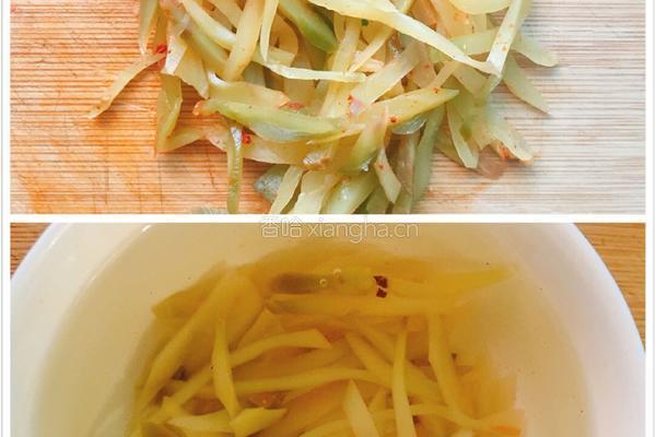 榨菜肉丝面的做法图解2