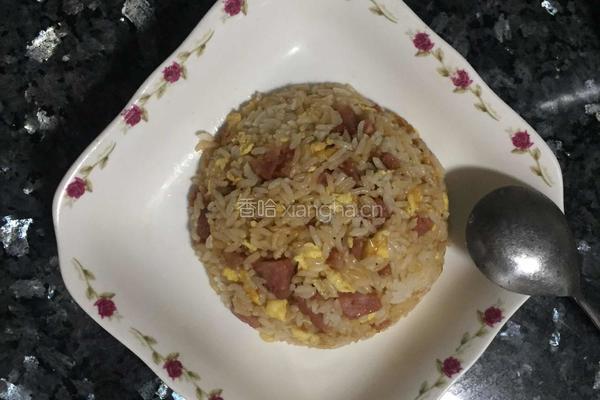 香肠蛋炒饭的做法图解6