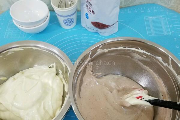 斑马纹可可戚风的做法图解21