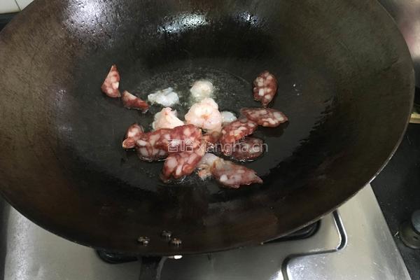 腊肠虾仁炒青椒的做法图解4