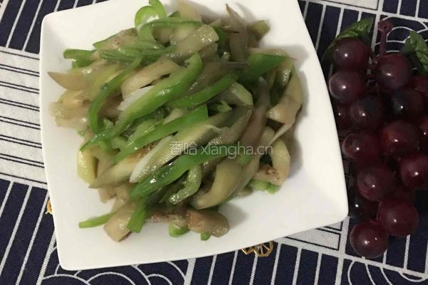 青椒炒茄子的做法图解7