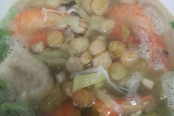 酸辣海鲜米线的做法图解14