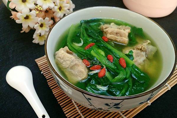 小白菜排骨汤的做法图解8