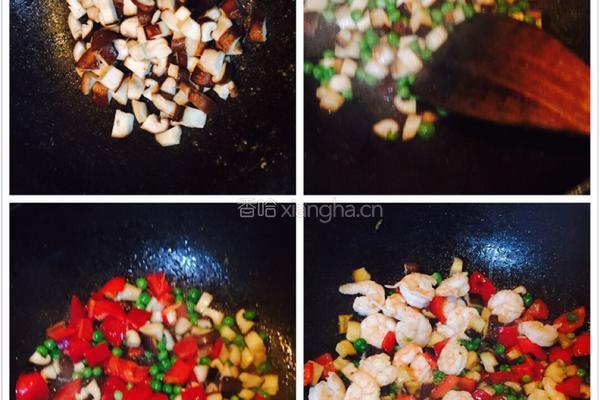菠萝虾仁的做法图解5