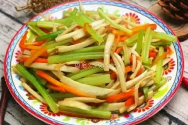 杏鲍菇炒香芹的做法图解10