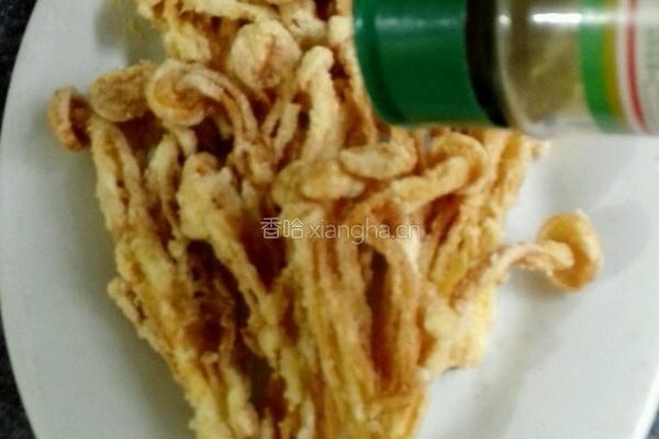 油炸金针菇的做法图解9