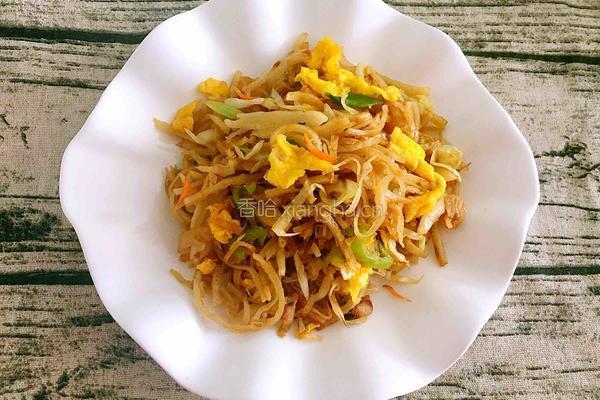 鸡蛋素炒饼