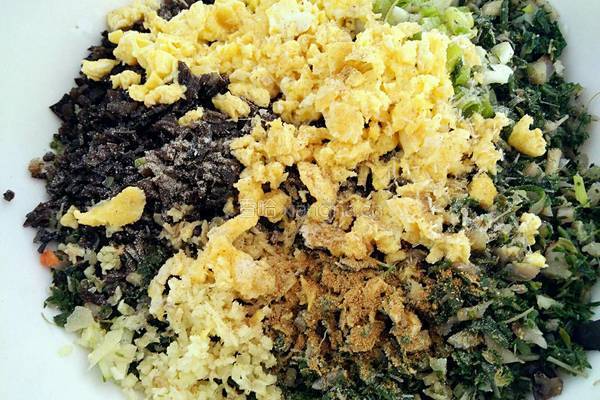 荠菜素饺子馅的做法图解5