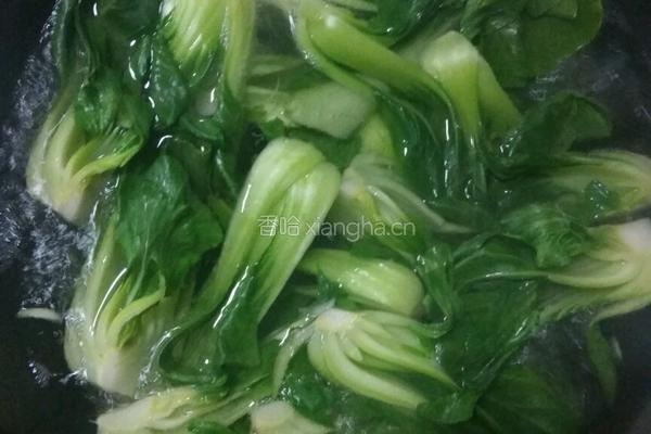 青菜香菇的做法图解5