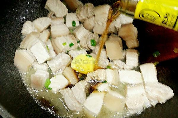 茭白红烧肉的做法图解5