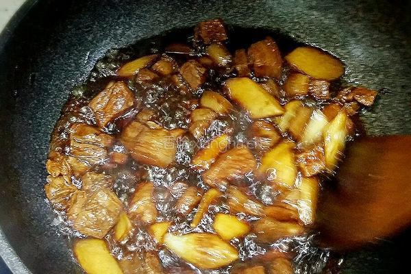 茭白红烧肉的做法图解14