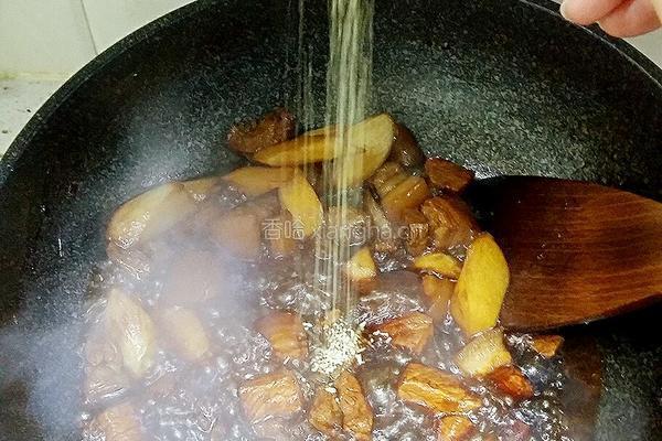 茭白红烧肉的做法图解15