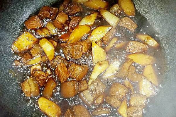 茭白红烧肉的做法图解16