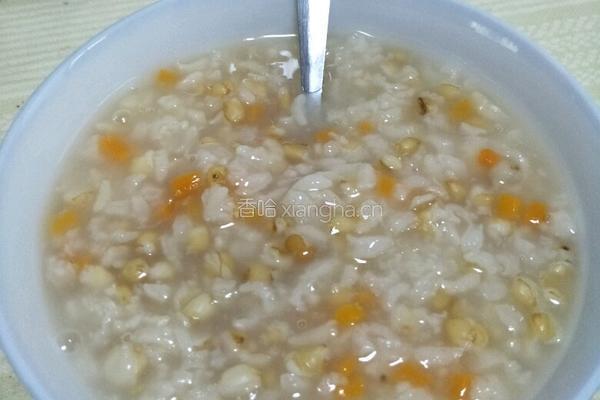 杂粮蔬菜粥（麦仁小米胡萝卜粥）的做法图解5