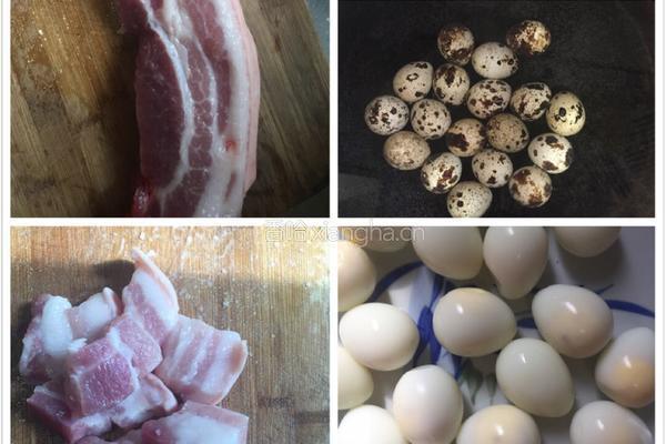 鹌鹑蛋红烧肉的做法图解1