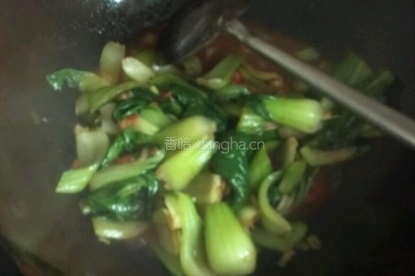 素炒油菜的做法图解10
