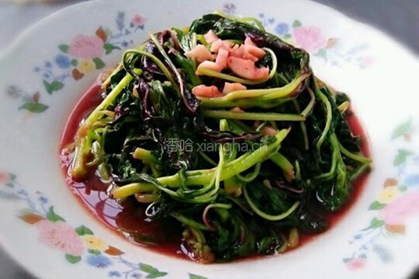 蒜粒红苋菜的做法图解7