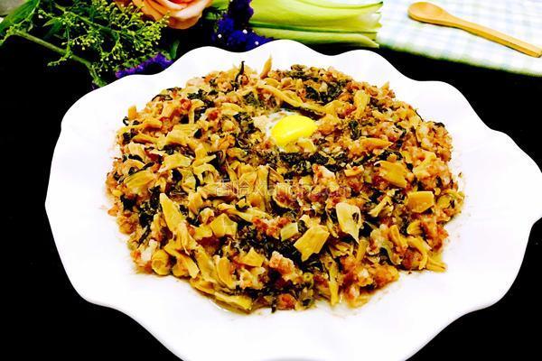 梅菜蒸肉饼的做法图解12