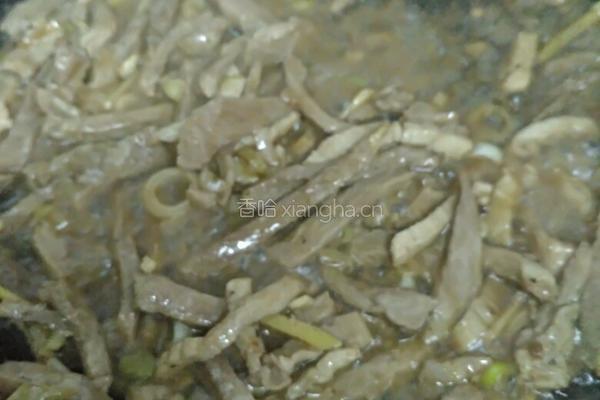肉丝豆芽菜的做法图解8