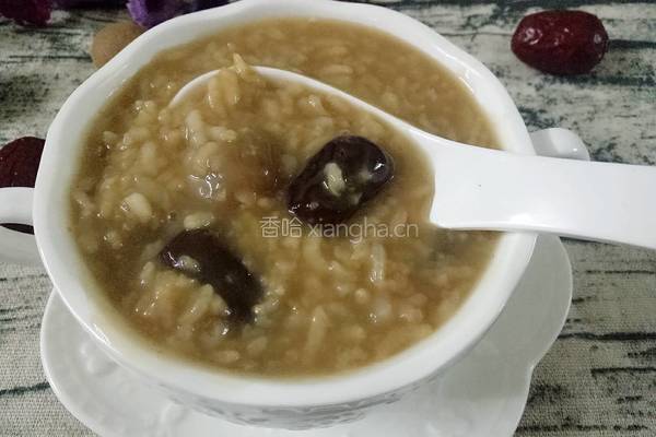 红糖龙眼红枣羹的做法图解6