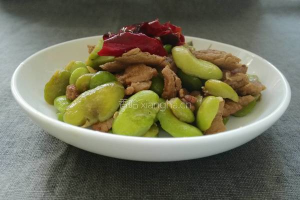 鲜蚕豆小炒肉的做法图解9