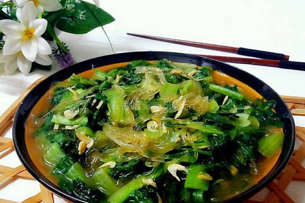 虾皮粉丝小白菜的做法图解10
