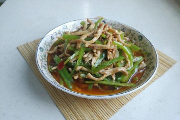 青椒鸡肉丝的做法图解8