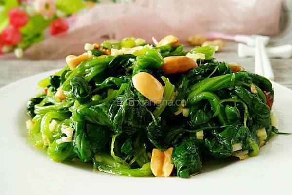 凉拌菠菜的做法图解6