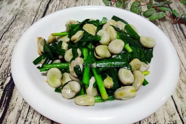 韭菜炒蚕豆的做法图解14