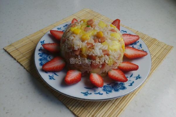 菠萝火腿玉米粒炒饭的做法图解10
