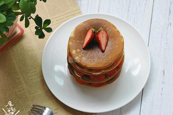 层层叠‖草莓松饼的做法图解11